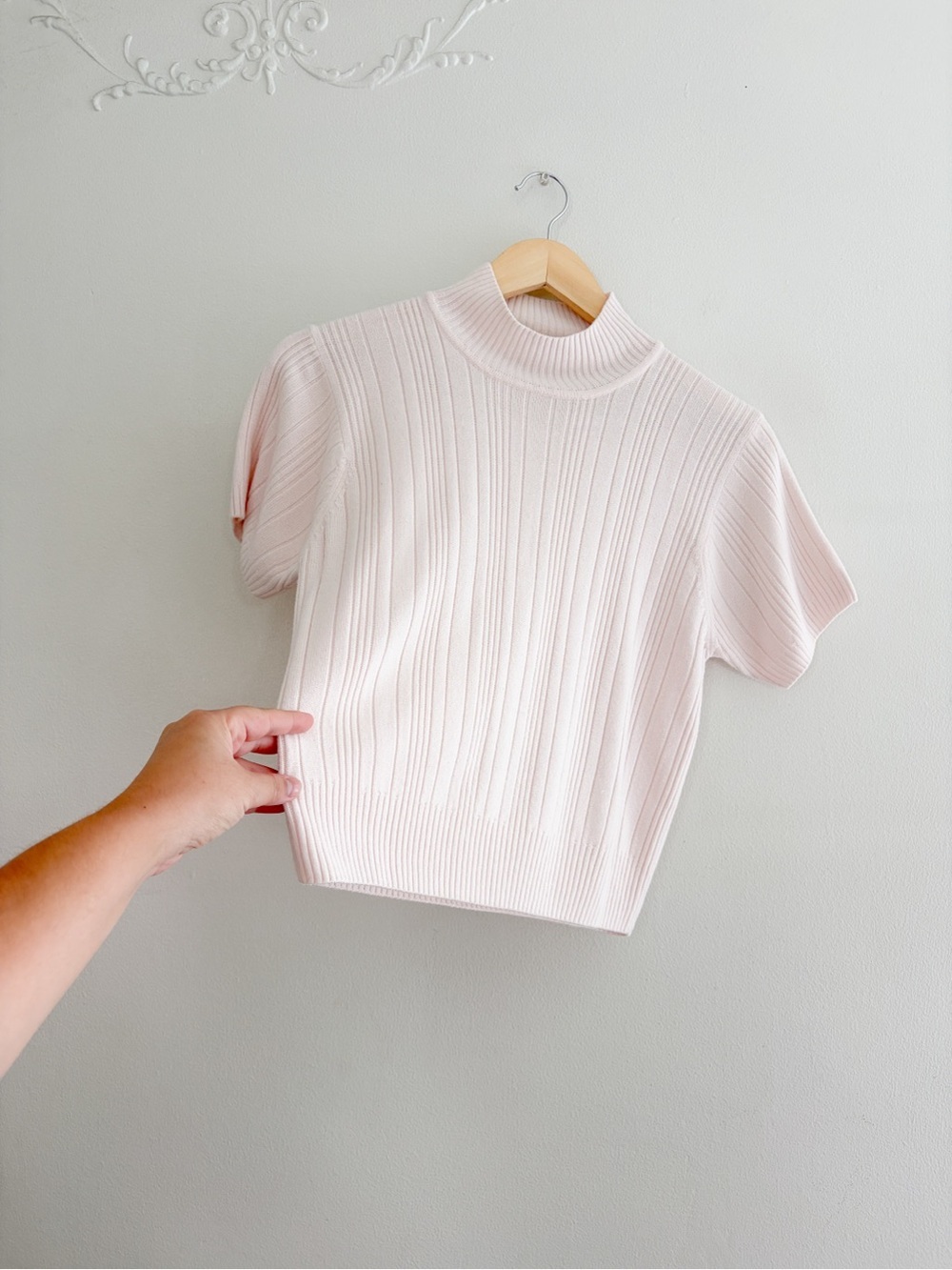 Vintage mockneck knit top - Picture 3 of 4